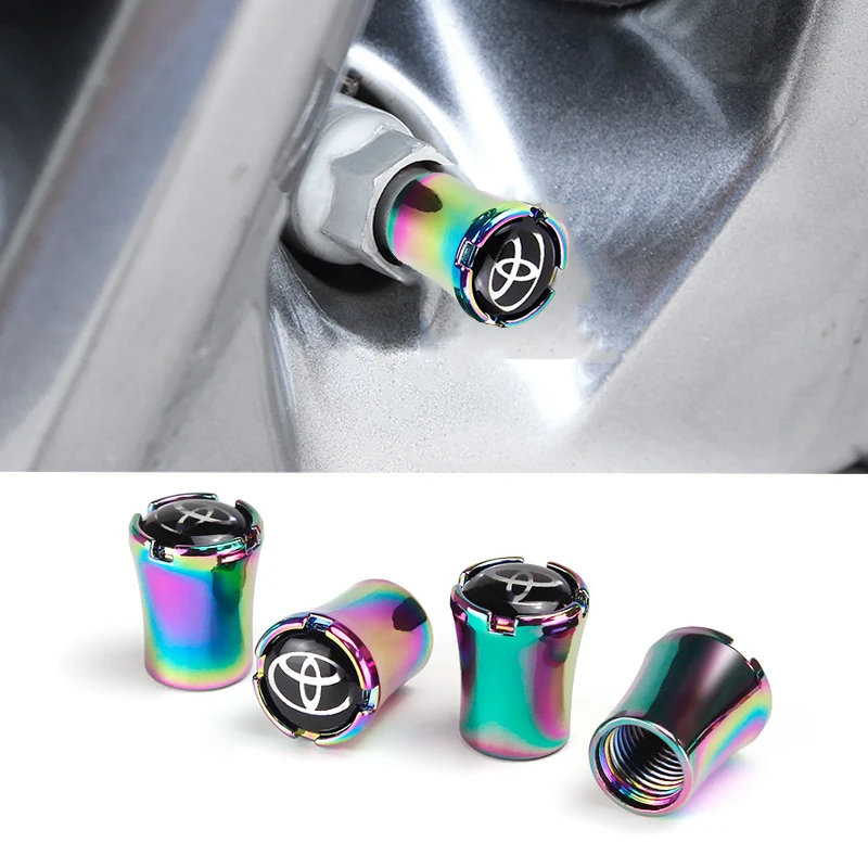 4 шт. разноцветная шина колесо для остановки воздуха колпачки логотипом Toyota Camry