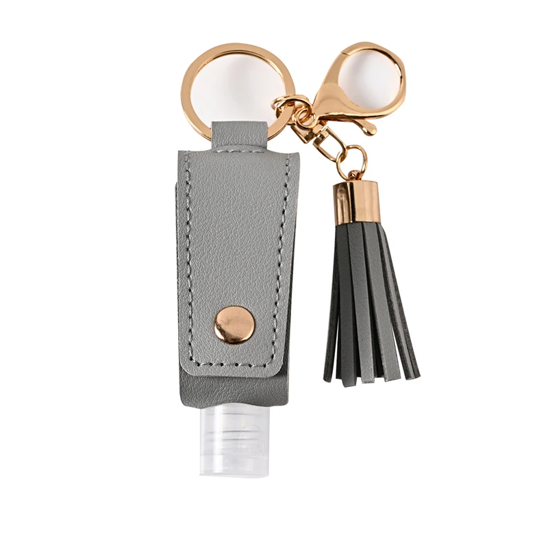 

Hand Sanitizer Bottle Portable Travel Disinfect Gel Bottles Refillable Bottles with Keychain Holder