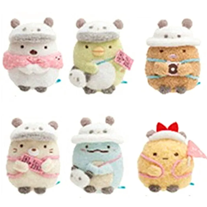 

Новинка, плюшевый брелок-панда Sumikko Gurashi, маленькие игрушки в виде животных, игрушки для детей, подарки 6 см