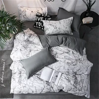 denisroom new arrival classical double sided bed linings concise style bedding set quilt cover pillowcase cover bed 3pcsset