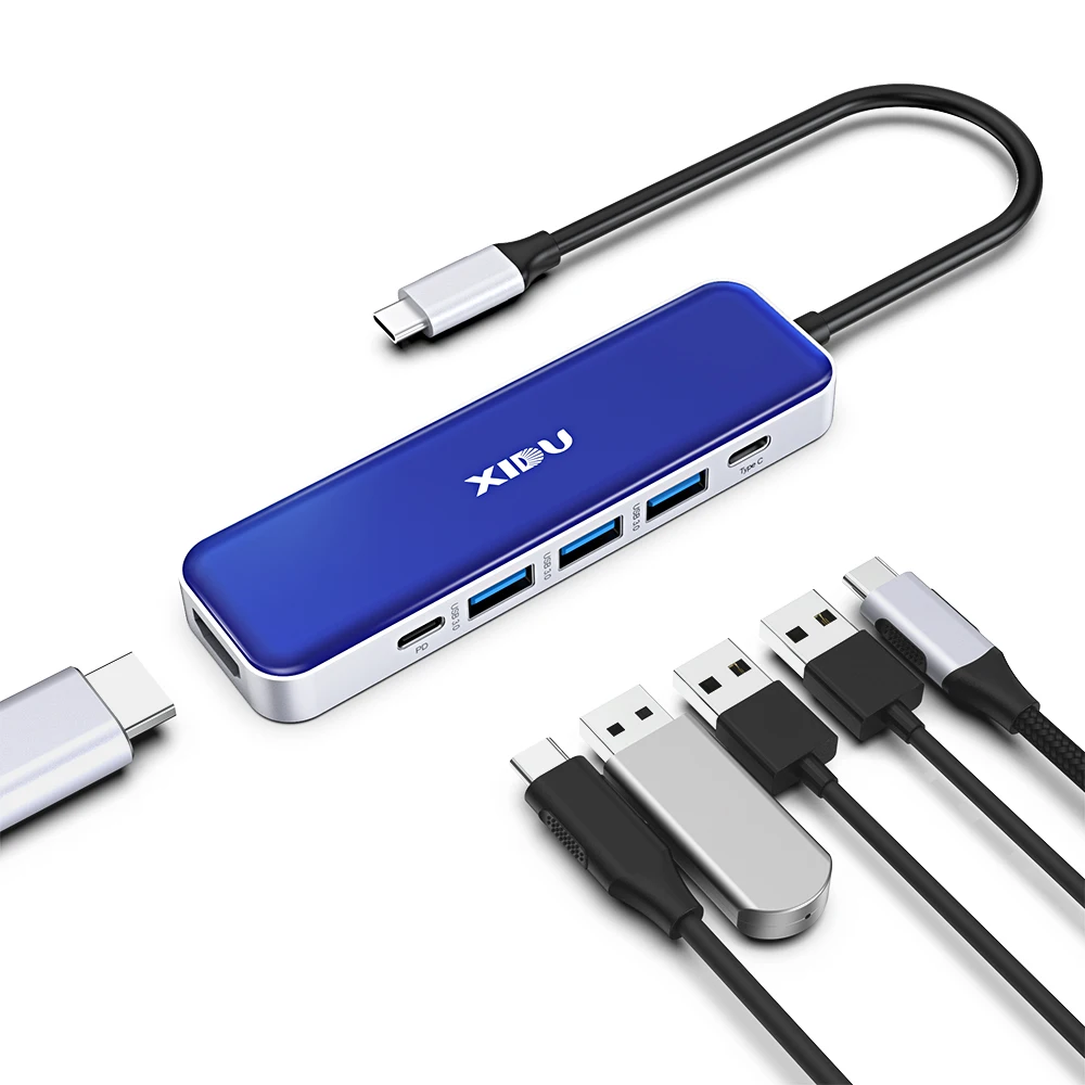 USB 3 0 концентратор 6 в 1 type c зарядный разъемов PD 4K HDMI порт быстрая зарядка несколько