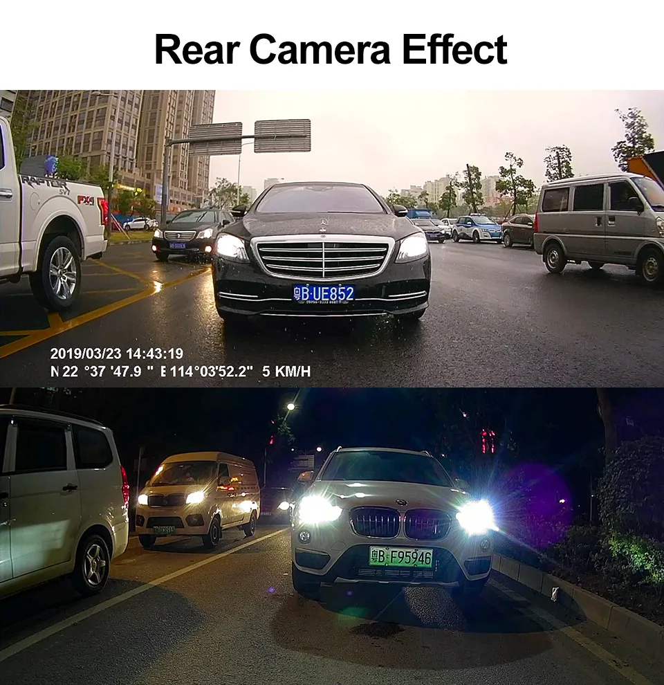 Акция FHD1080P автомобильные камеры с двумя объективами передним и задним обзором