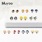 Эпоксидная смола из акрила 2021, для Хэллоуина, персонажи героев академии, Время Хэллоуина, ручной работы, серьги-гвоздики с эпоксидной смолой