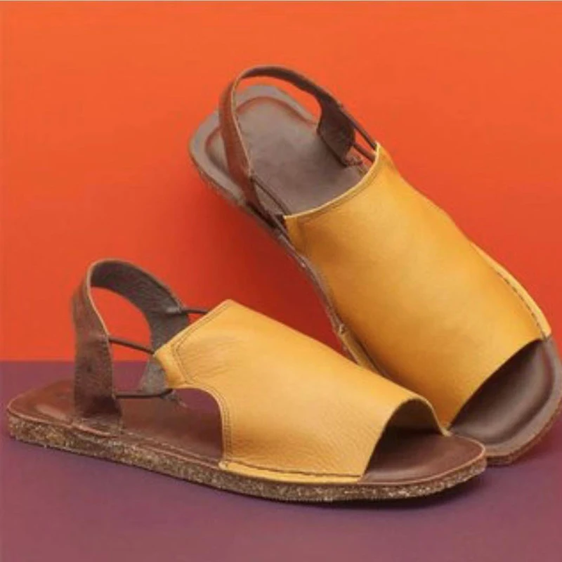 Летняя женская обувь для прогулок женские сандалии пляжные из искусственной