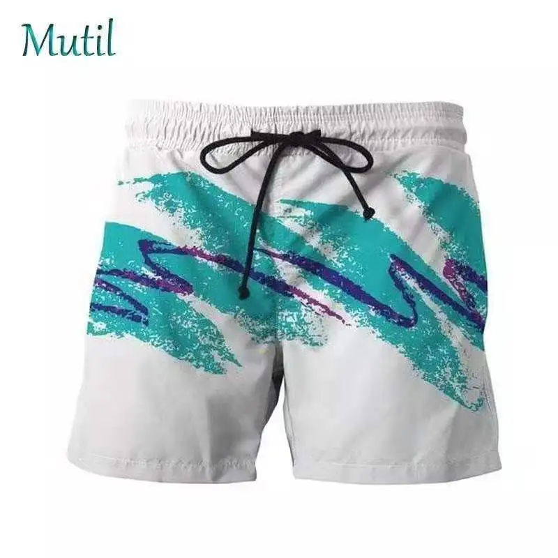 

Шорты мужские водонепроницаемые в Корейском стиле, повседневные модные пляжные короткие штаны для пар, плавки, спортивные шорты, несколько ...