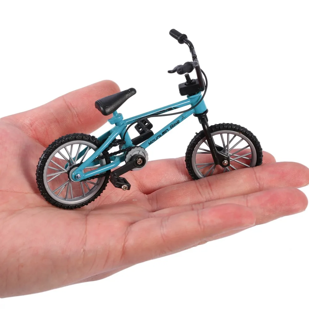 Игрушечные велосипеды на палец с тормозным тросом синий имитирующий сплав bmx