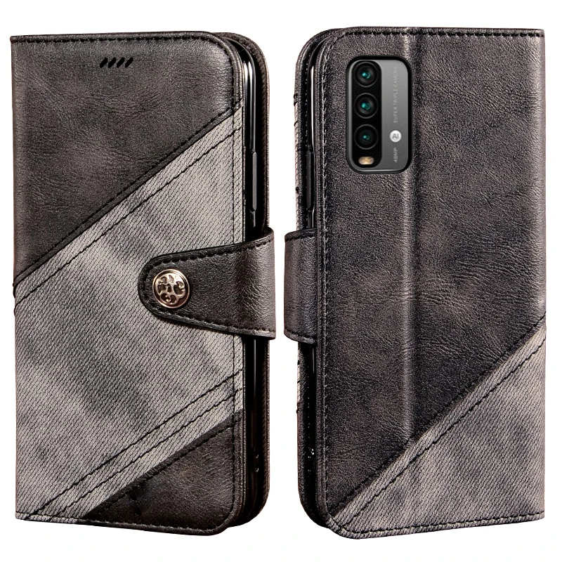 

Чехол-книжка для Xiaomi Redmi 9T, кожаный, противоударный