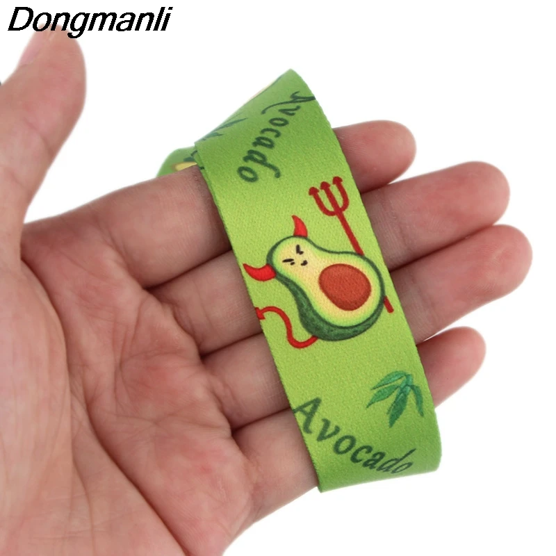 P3989 Dongmanli авокадо брелок Lanyards держатель удостоверения личности ID карта Пропуск Тренажерный зал мобильный телефон USB бейдж держатель ключевой ремень