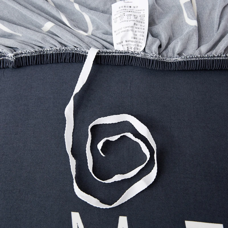 

New Cubre Sofa Cover Spandex Elastic Polyester Black Letters Modern Couch Slipcover Chair Living Room Furniture Protector 1pcs