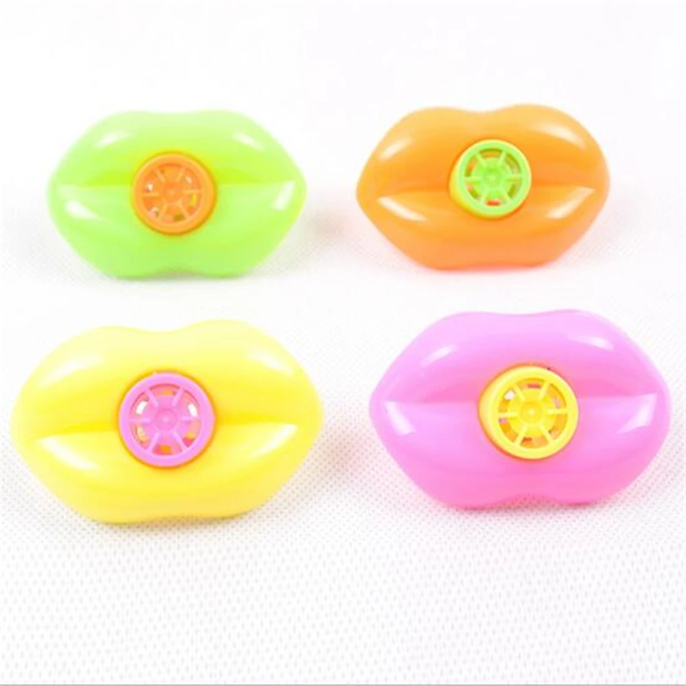 

10Pcs/Lot 11cm Mouth Shape Whistles Plastic Toy Children Educational Toys Children Whistle Toy For Party Favors