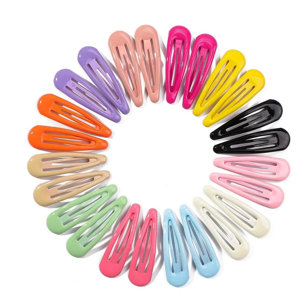 

Ins Style 10/20/30/40Pcs Candy Color Girls Barrettes Hair Clips For Women Alloy Hairpins Snap Hairgrip Bobby Hair Accessories