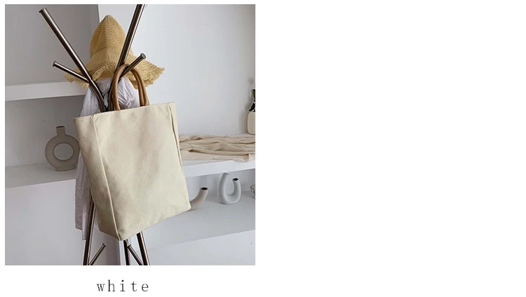 New fashion simple leisure Tote Bag student schoolbag large capacity canvas briefcase