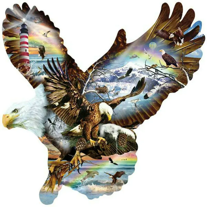 

Алмазная живопись Eagle Man квадратная/круглая алмазная живопись ручной работы