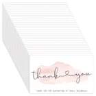Карта спасибо за поддержку делопосылка Кетов, 30 цветов, розовая визитная карточка ручной работы с любовью для демонстрации продавцов