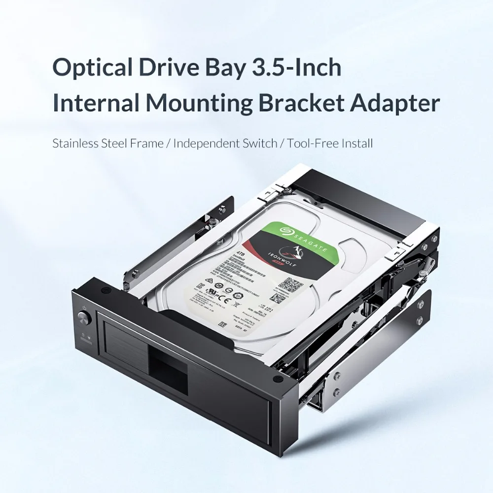 ORICO CD-ROM место HDD мобильный стеллаж внутренний 3,5 дюймов HDD Конвертор корпус 3,5 дюймов HDD рамка мобильный стеллаж инструмент бесплатно
