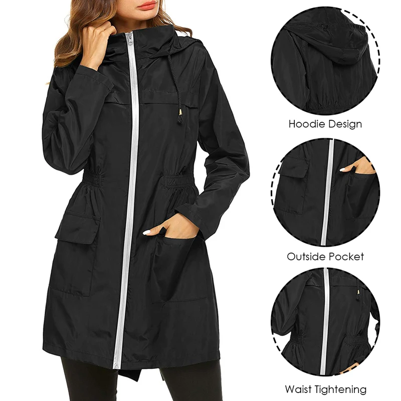 2019 осенние водонепроницаемые женские куртки с капюшоном верхняя одежда Jaqueta Feminina