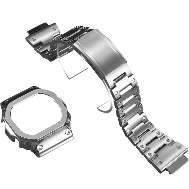 Ремешок из нержавеющей стали для Casio G Shock DW5600BB DW5600MS DW5600HR GW B5600 DW B5600E GWX5600E защитный