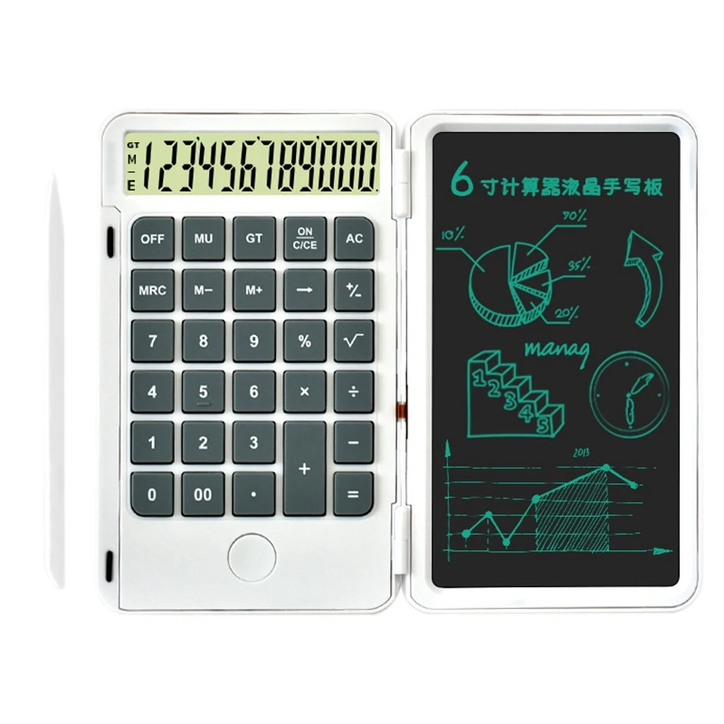 

6.5 Inch Calculator Writing Tablet Portable Smart Lcd Graphics Handwriting Pad Board Drawing Tablet Paperless