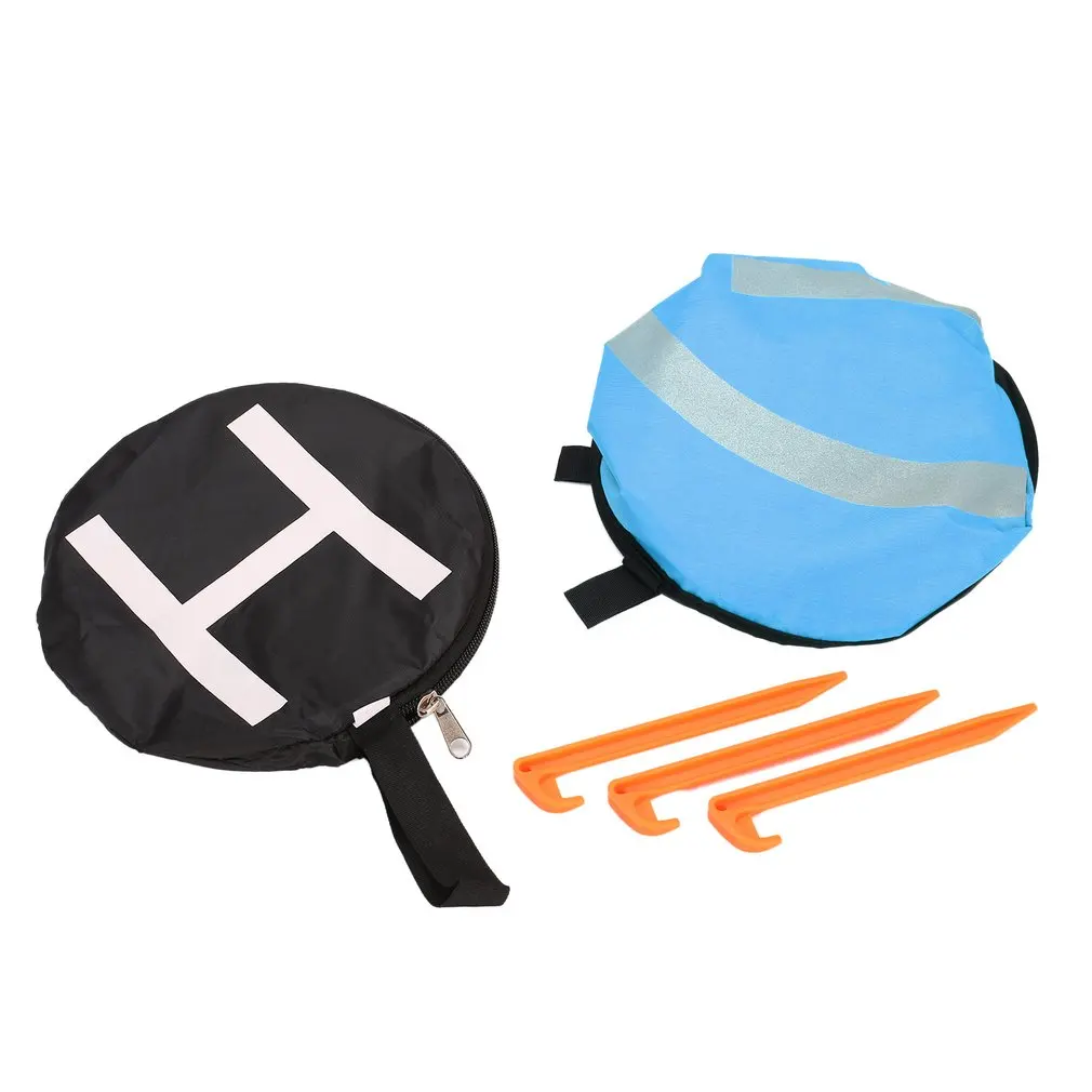 

55 см быстро складывающаяся посадочная площадка отражающий светильник FPV Дрон парковочный фартук складной коврик для гоночного дрона аксес...