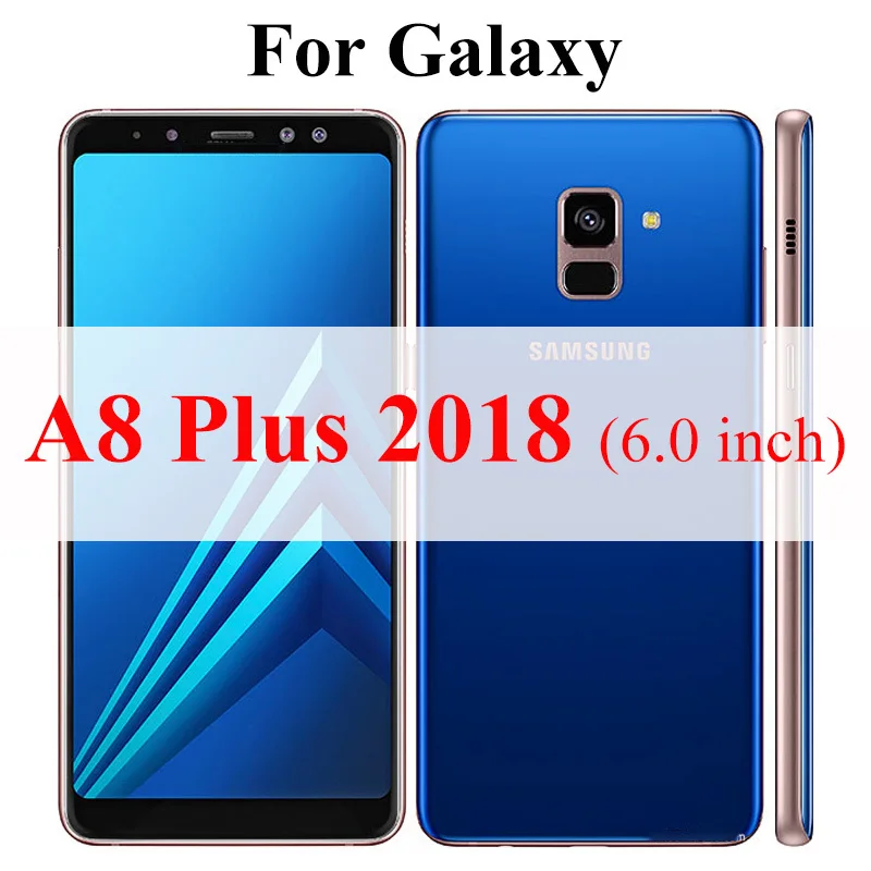For galaxy A8 Plus Бронированное защитное стекло на для Samsung Galaxy A8 A6 Plus A 8 6 Лист защита для экрана Броня закаленное стекло 8a Gelaksi 6a - Цвет: For galaxy A8 Plus