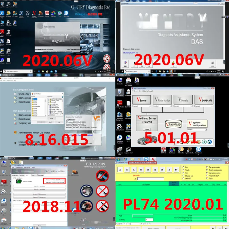 Жесткий диск WIN 10 64bit system с новейшим разъемом SD C4/C5 по 2020 06 V Xen.try and DTS ccc 8 16 для MB Star