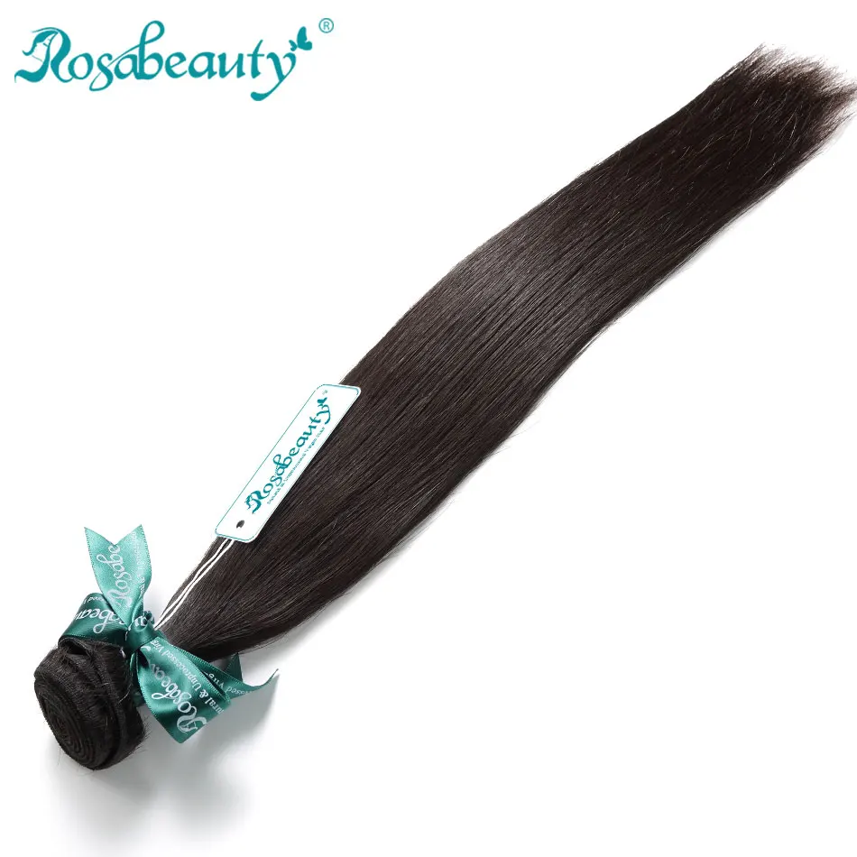 Натуральные бразильские волнистые пряди rosabeauty, прямые необработанные человеческие волосы 6-30 28 30 дюймов, необработанные девственные волосы