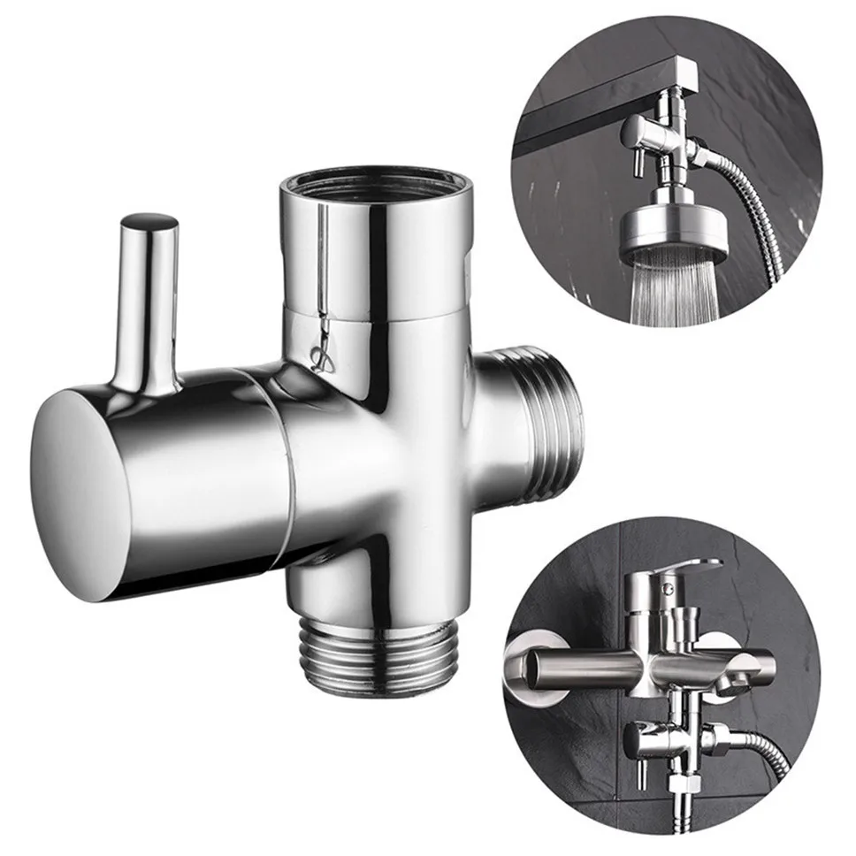 Металлическая Латунь Биде T адаптер с автоматическим отключением 3 ходовой