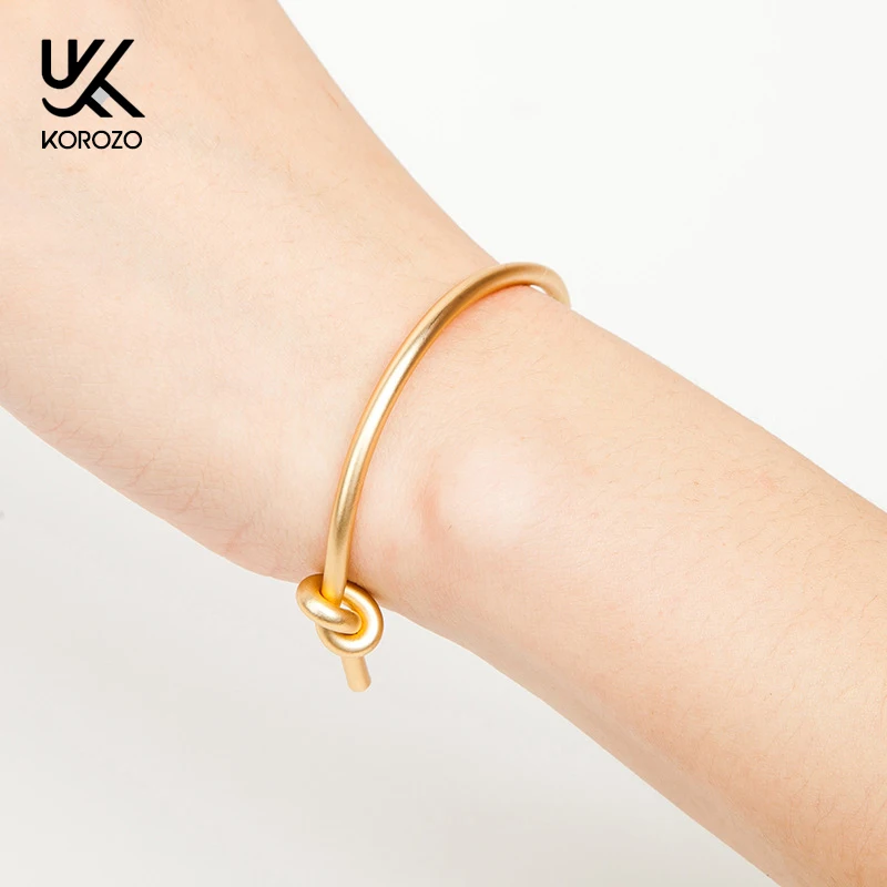 Мужской браслет с узлом Простой Браслет манжета для ногтей Роскошные браслеты