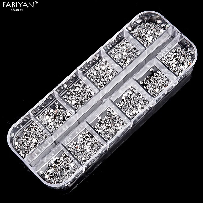 12 ячеек смешанной формы для дизайна ногтей металлические полые геометрические