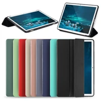 tri fold simple flat protective leather case for huawei matepad 10 4 lnch v6 10 8 matepad10 8 2020huawei matepad pro 10 8 inch