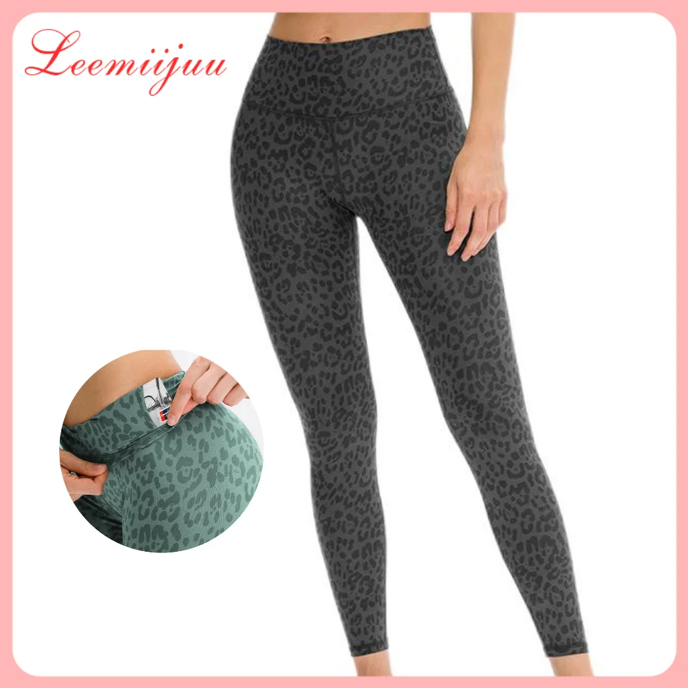 

LEEMIIJUU Yoga Legging Sport Tights Woman Training Yoga Pants Femme Gym Leggins Skinny Workout Fitness Push Up High Waist Tights