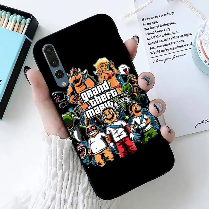 LVTLV Special Gta Grand Theft Auto 5 V San Andreas Painted Phone Case for huawei P8 P9 p10 p20 P30 P40 pro lite psmart 2019 | Мобильные