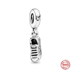 Новый оригинальный 925 пробы серебро детской обуви мотат бисеры соответственные Европейской Пандоре обаятельные браслеты с подвесками сделай сам, ювелирное изделие