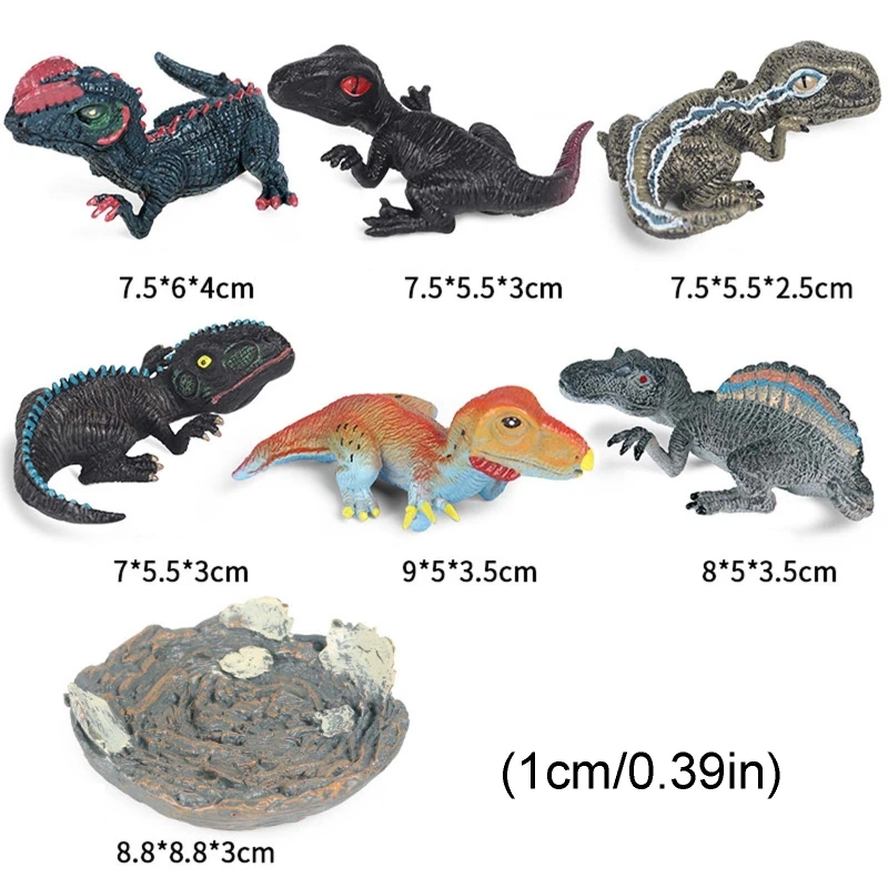 

6Pcs Dinosaur Baby Action Figure Room Decoration Animals Model Simulation Dinosaur Children Educational Toys