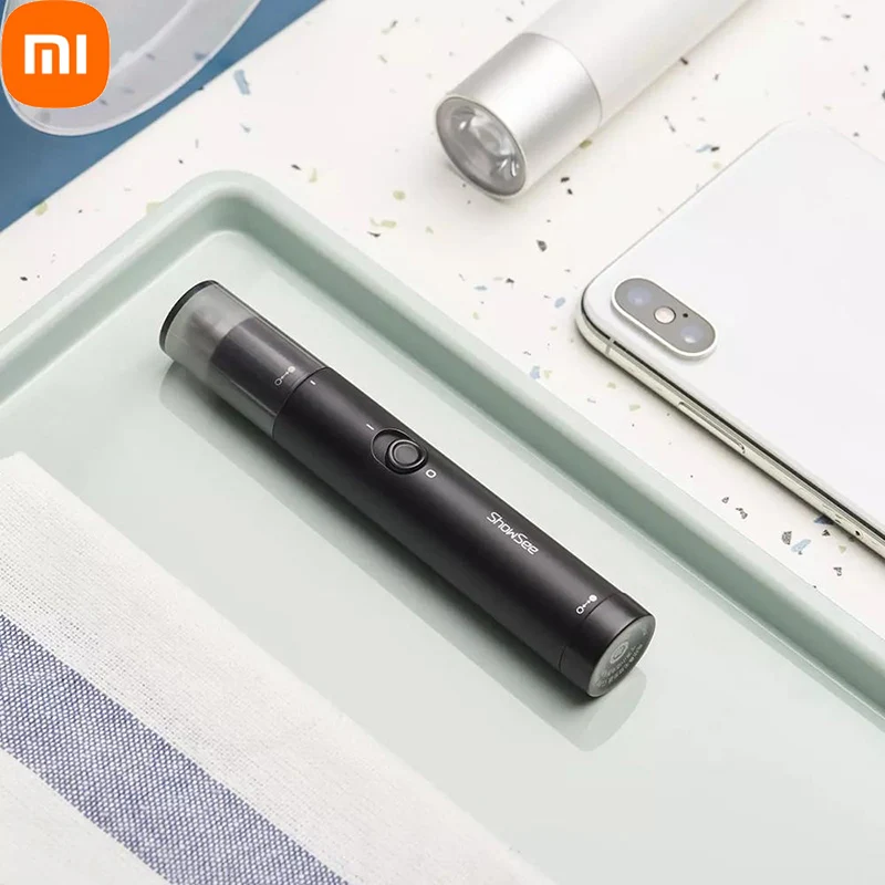 

Xiaomi Портативный электрический триммер для волос в носу мини умный дом Водонепроницаемая бритва для волос Съемная моющаяся Вращающаяся гол...