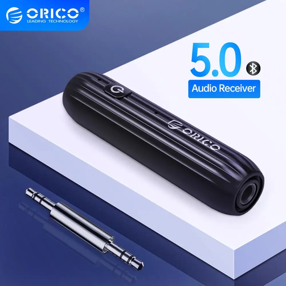 

ORICO Wireless Bluetooth 5.0 + EDR Receiver 3.5mm Aux Jack Stereo Adapter Music Headphone Bluetooth Audio Receiver aptx for Car