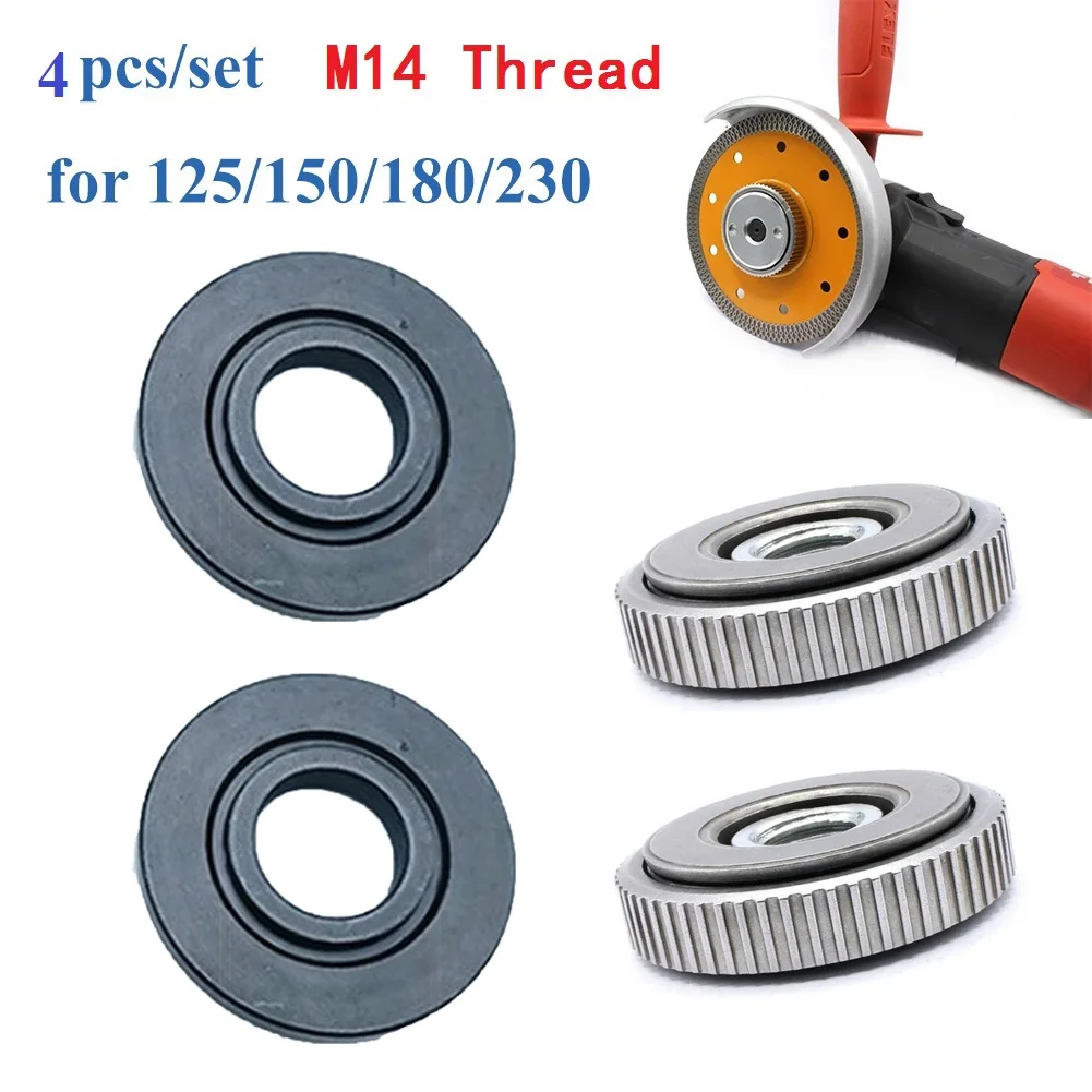 

4pcs Блокировка давление плиты Чак для M14 Угол Grinder SDS Быстрый релиз Гайка зажим инструмент