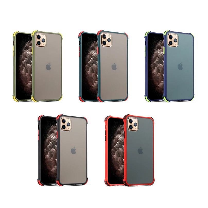 Матовый противоударный чехол для Iphone 11 Pro Xs Max X Xr, Жесткий ПК, прозрачный чехол на заднюю панель для Iphone 7, 8, 6s, 6 Plus, противоударный чехол