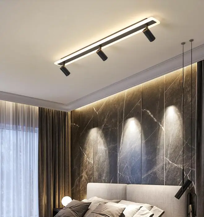 Faixa de Luz do Ponto Doméstica sem Luz Claraboia Principal Iluminação Sala Estar Vestiário Sucção Superior Instalação Brilhante Luz Led