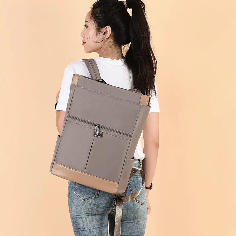 

Large-capacity backpack female computer bag waterproof school bag female high school college student Korean version backpack