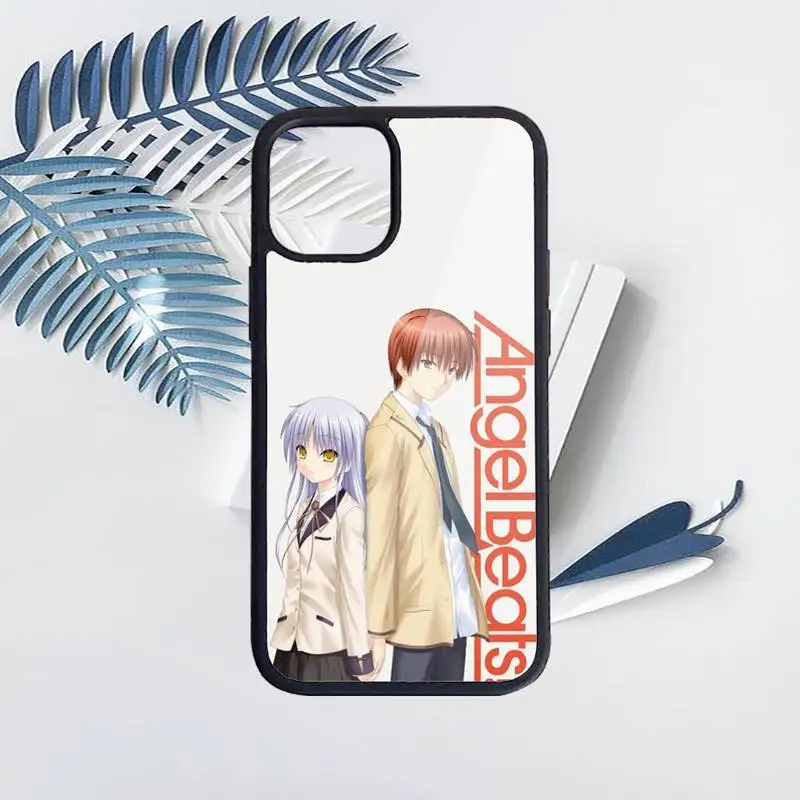 

Japanese anime the angel beats Phone Case for iPhone 11 12 pro XS MAX 8 7 6 6S Plus X 5S SE 2020 XR Hard PC