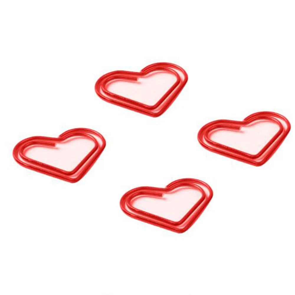 24 шт. Красное Сердце Металл memo набор скрепок для бумаги индекс Закладка книг