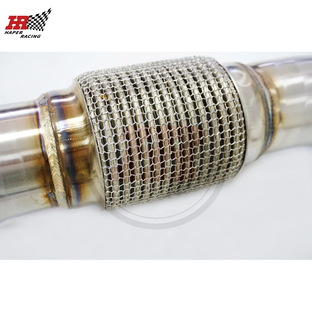 HP RACING 3 0 '' 5'' нержавеющая сталь Матовый выхлопной трубы для A45 AMG 14 16 CLA45 15 GLA45