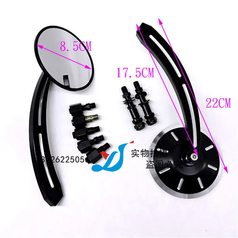 round metal CNC motorbike parts moto mirrors for harley Street750 Road Glide Special prince cruise mirror motorcycle rearview | Автомобили