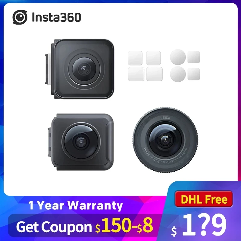 Оригинальный мод Insta360 ONE R Sports Camera 4k Dual Lens Mod 360 1 дюйм Leica | Электроника