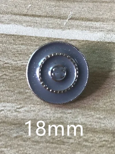 Бронза POVUOP маленькая Металлическая пуговица со стразами и жемчугом; buttonfor Костюмы 10 штук в 1 партии - Цвет: Бронза