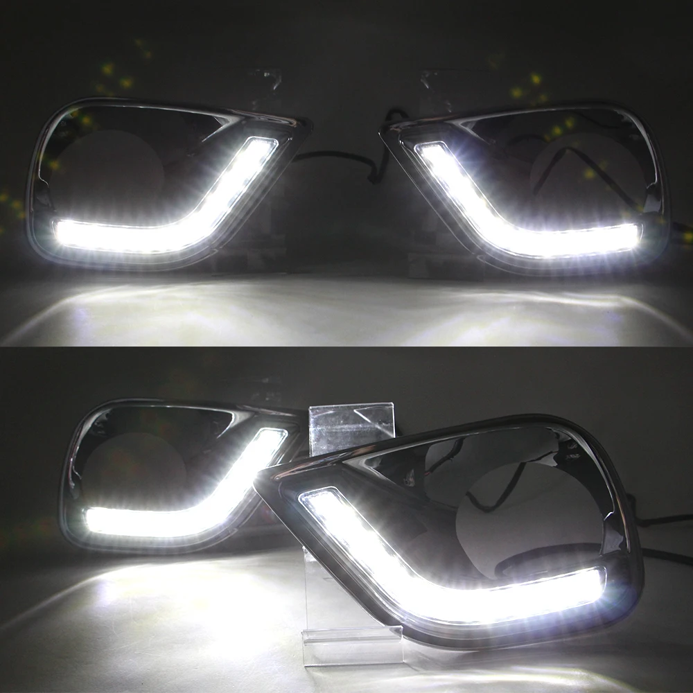 1 комплект автомобильные светодиодсветодиодный дневные ходовые огни для Toyota RAV4