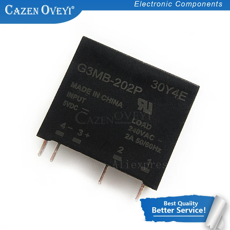 1 шт./лот G3MB-202P G3MB-202PL PCB SSR в 5VDC выход 240В AC 2A наличии | Электронные компоненты и