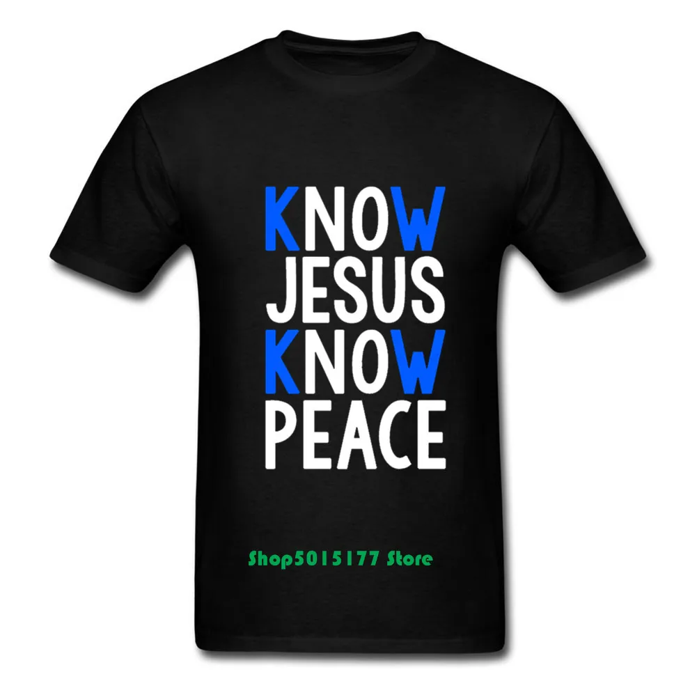 2020 г. христианская рубашка с надписью Know Jesus now Peace No Мужская мягкая новая