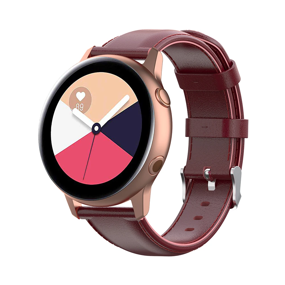 Искусственная кожа ремешок для часов Elektronische Horloge Band samsung Galaxy Watch Active R500 gear